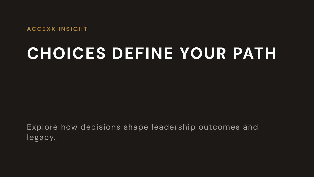 Consequences of Choices and Decisions